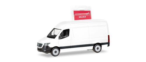 Herpa Minikit - MB Sprinter '18 Box Type High Roof White HA013475