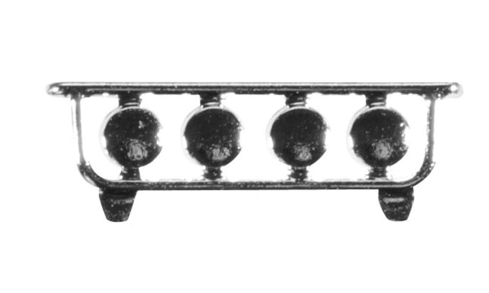 Herpa Lamp Bracket for Bumpers Chrome Plated HA052245