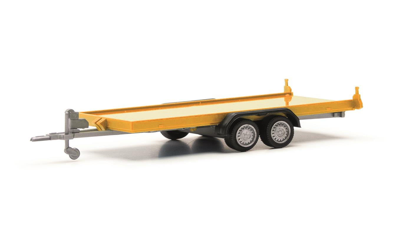 Herpa Twin Axle Car Transporter Trailer Yellow HA052450-003