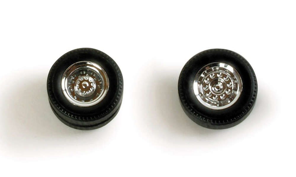Herpa Wheelsets for Tractor Units 1 Piece Chrome HA052788