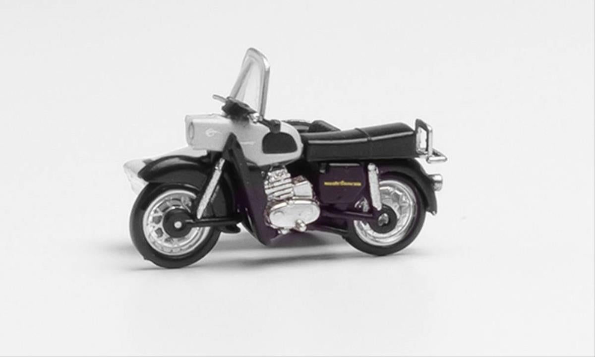 Herpa MZ 250 with Sidecar Silver/Black HA053433-006