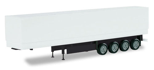 Herpa Pick Up with Base Plate Trailer 4 Axle White HA075992-002