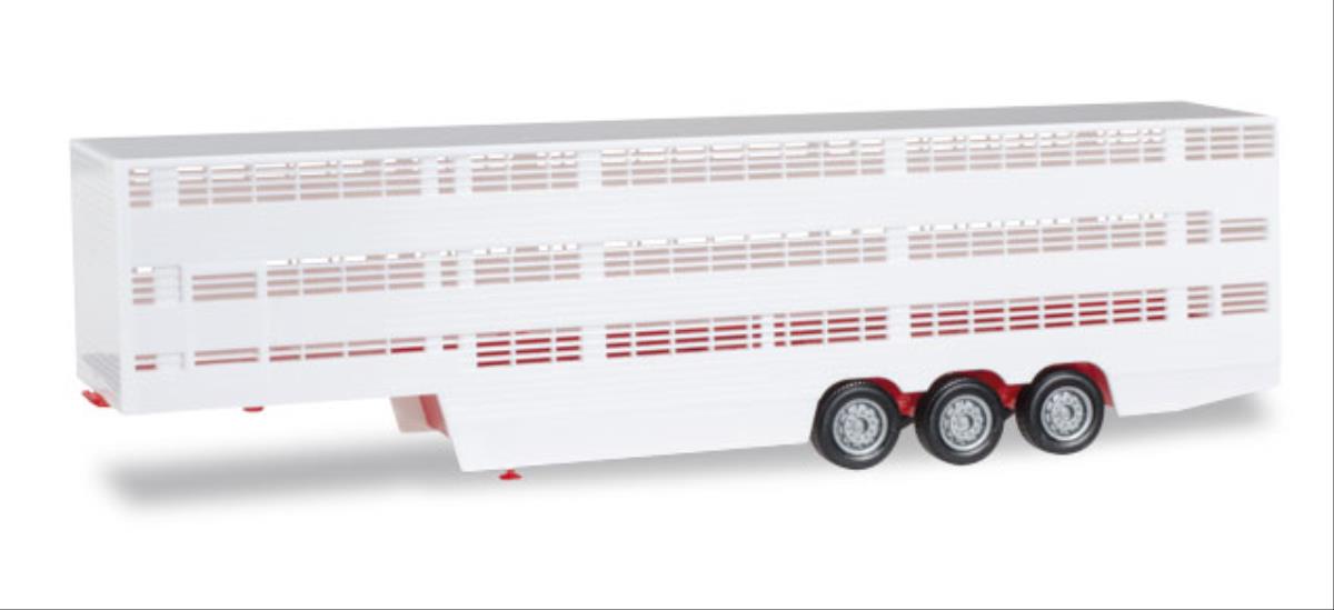 Herpa Livestock Trailer Red HA076333-002