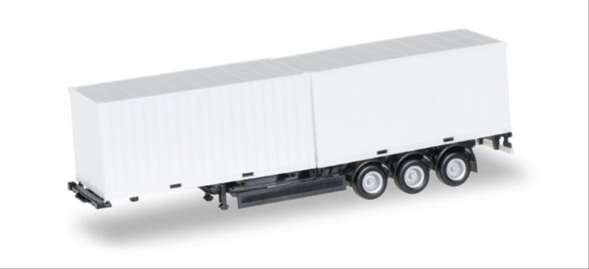 Herpa 40ft Container Chassis w/2 x 20ft Containers HA076494-002