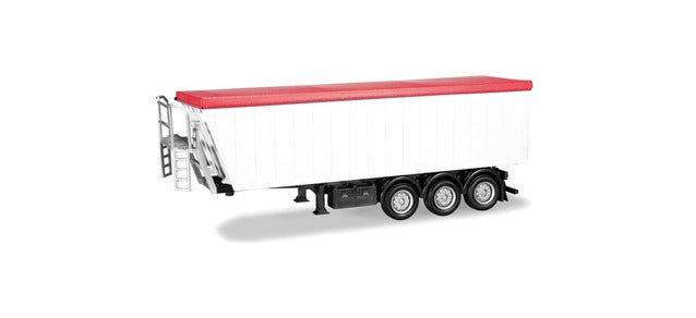 Herpa Dump Trailer White/Red HA076555-003