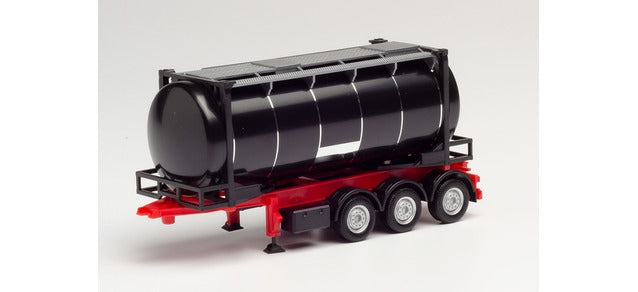 Herpa 26ft Tanktainer Trailer Black HA076678-002