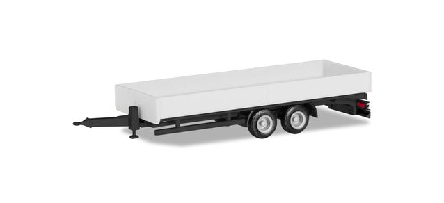 Herpa Deep Loading Trailer White HA076920