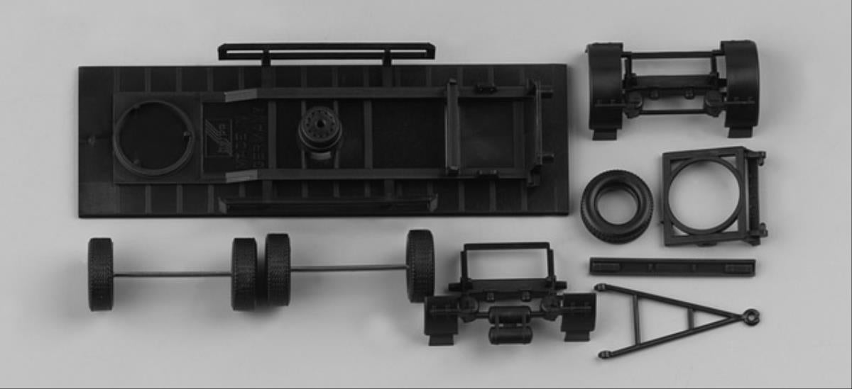 Herpa Trailer Chassis for Fixed Body 2 Axle 7.45m (2) HA081061