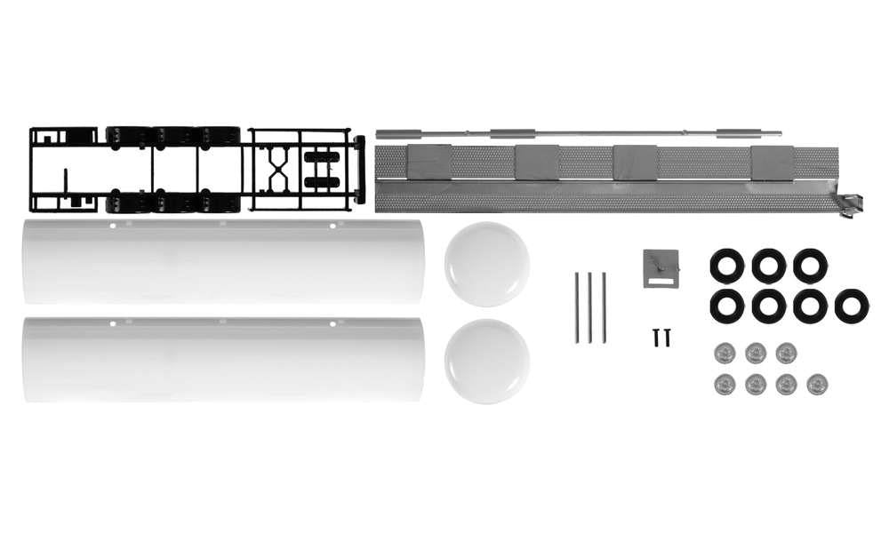 Herpa Tank Trailer Kit White (2) HA084437