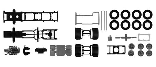 Herpa Parts - Chassis Scania CS/CR 6x2 with Cladding HA084796
