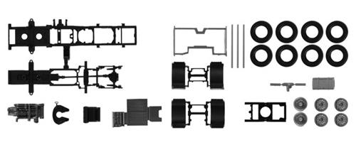 Herpa Parts - Chassis Volvo FH 6x2 with Cladding HA084802