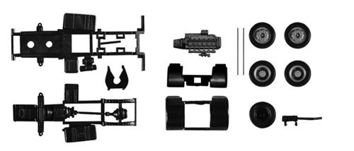 Herpa Parts - Chassis Rigid Tractor MAN F8 2 Axle HA084925