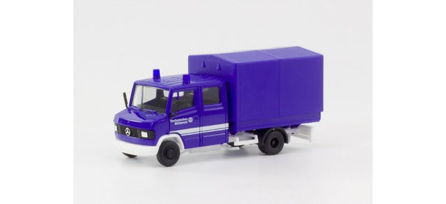 Herpa MB T2 Double Cab w/Tarpaulin THW HA094801