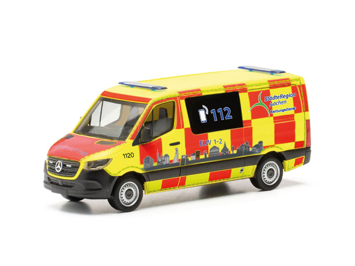 Herpa MB Sprinter '18 Bus Rettungsdienst StadteRegion Aachen HA097741