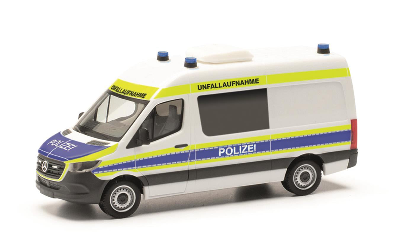Herpa MB Sprinter 18 High Roof Polizei NRW/Unfallaufnahme HA097758