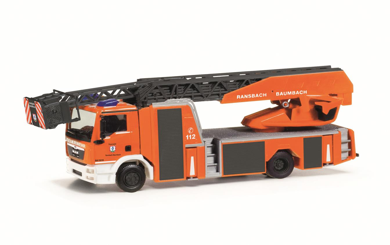 Herpa MAN TGM Turntable Ladder Feuerwehr Ransbach-Baumbach HA097772
