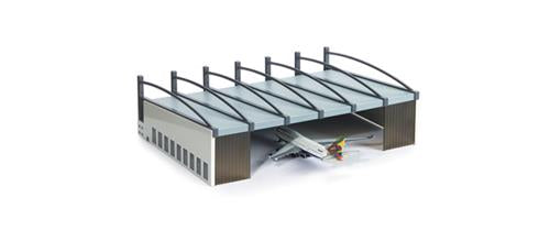 Herpa Wings Scenix - Airport Hangar (1:500) HA519762