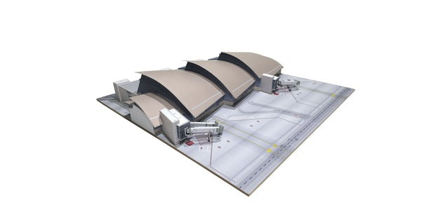 Herpa Wings Scenix LA Tom Bradley Int. Great Hall (1:500) HA533874