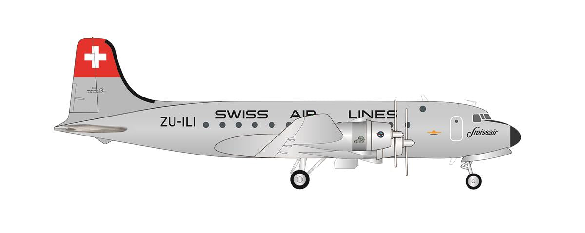 Herpa Wings Douglas DC-4 Swissair ZU-ILI (1:200) HA572491