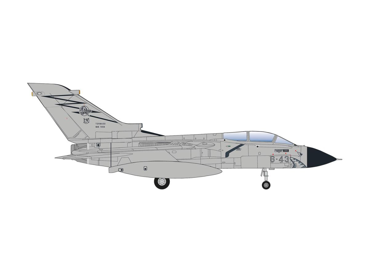 Herpa Wings Panavia Tornado ECR Italian Air Force MM7066/6-43 (1:200) HA573078