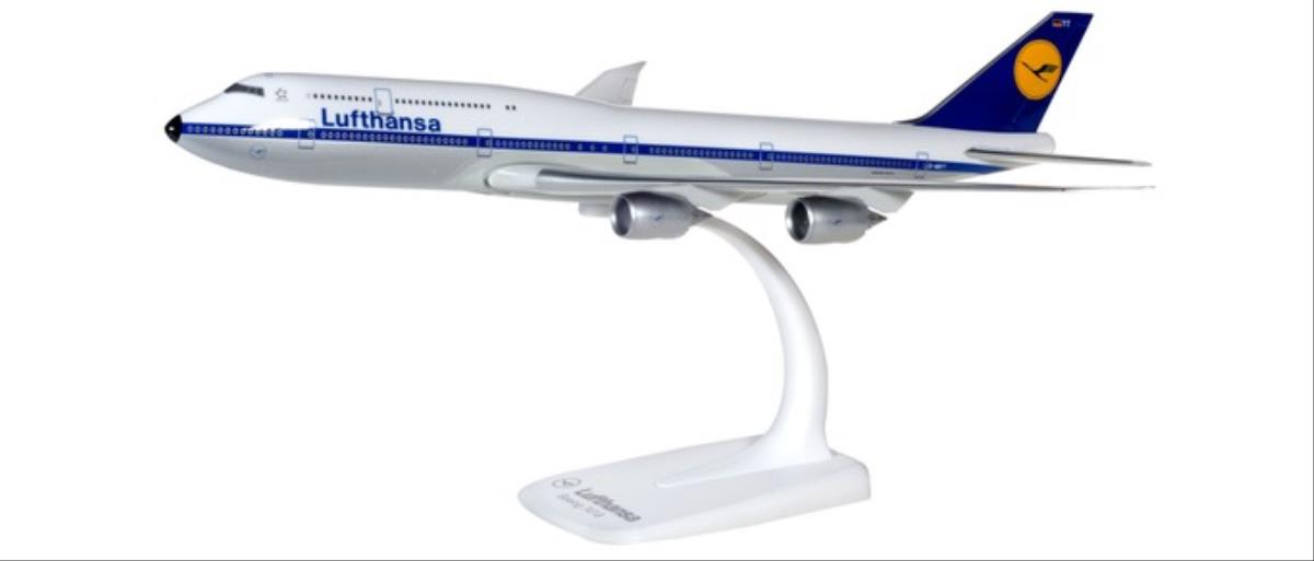 Herpa Wings Snapfit Kit Boeing 747-8 Lufthansa Retro D-BAYT (1:250) HA610599