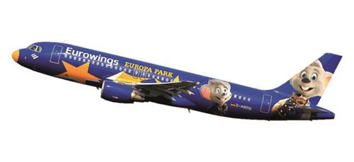 Herpa Wings Snapfit - Eurowings Airbus A320 Europa Park D-ABDQ (1:200) HA611695