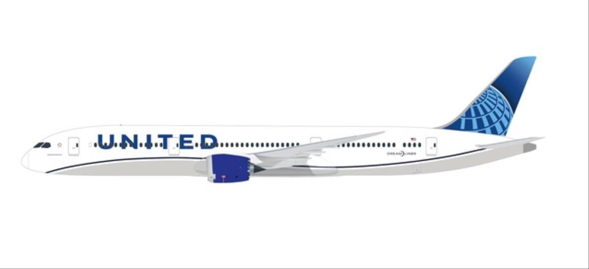 Herpa Wings Snapfit Boeing 787-9 United Airlines (1:200) HA612548