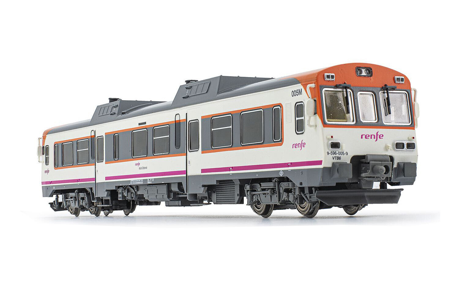 RENFE diesel railcar class 596 Media Distancia period VI- HE2504B