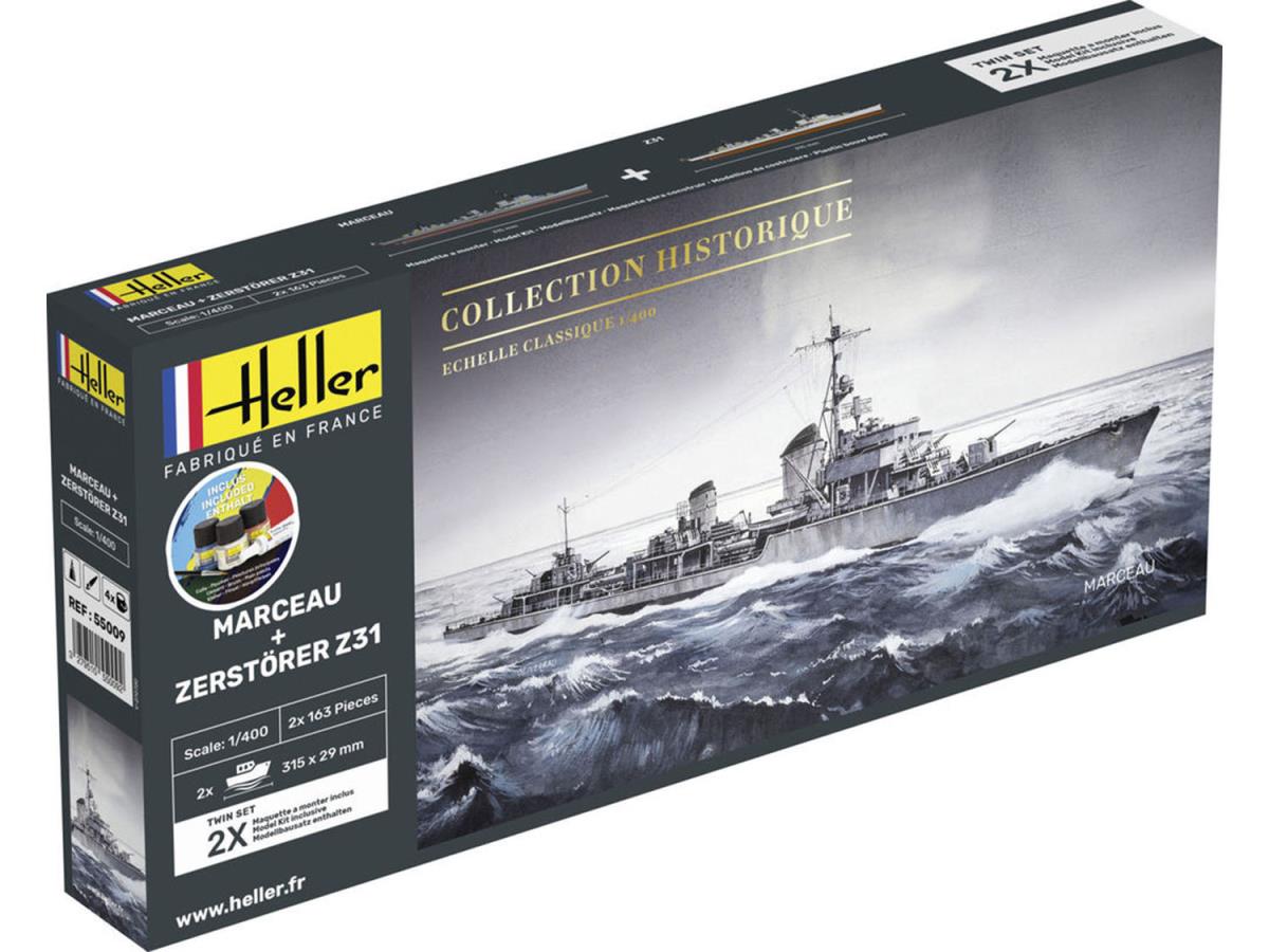 Heller 1:400 - Marceau & Zerstorer Z31 Starter Kit