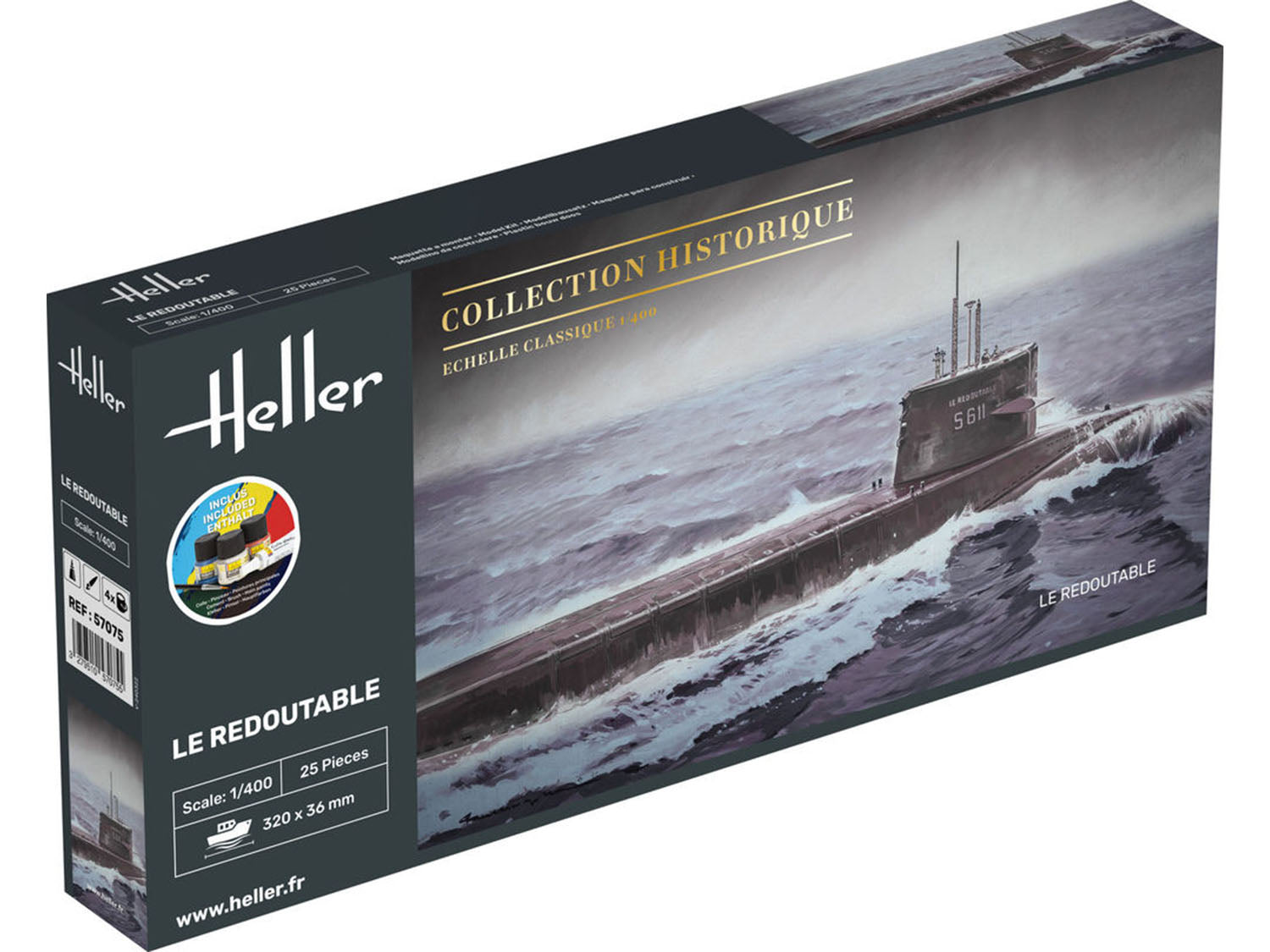 Heller 1:400 Gift Set - Le Redoutable