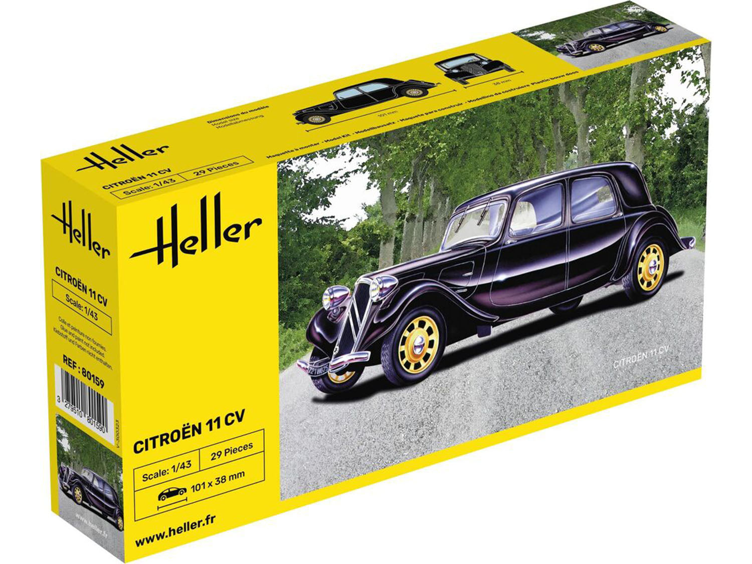 Heller 1:43 - Citroen 11 CV