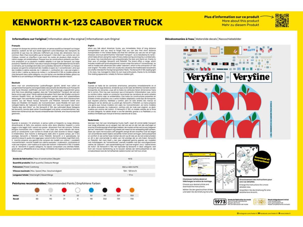 Heller 1:43 - Kenworth K-123 Cabover Truck HEL80793