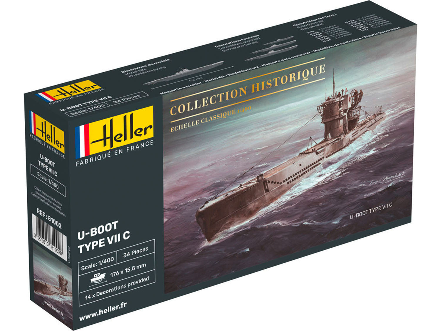 Heller 1:400 - U-Boot Type VII C