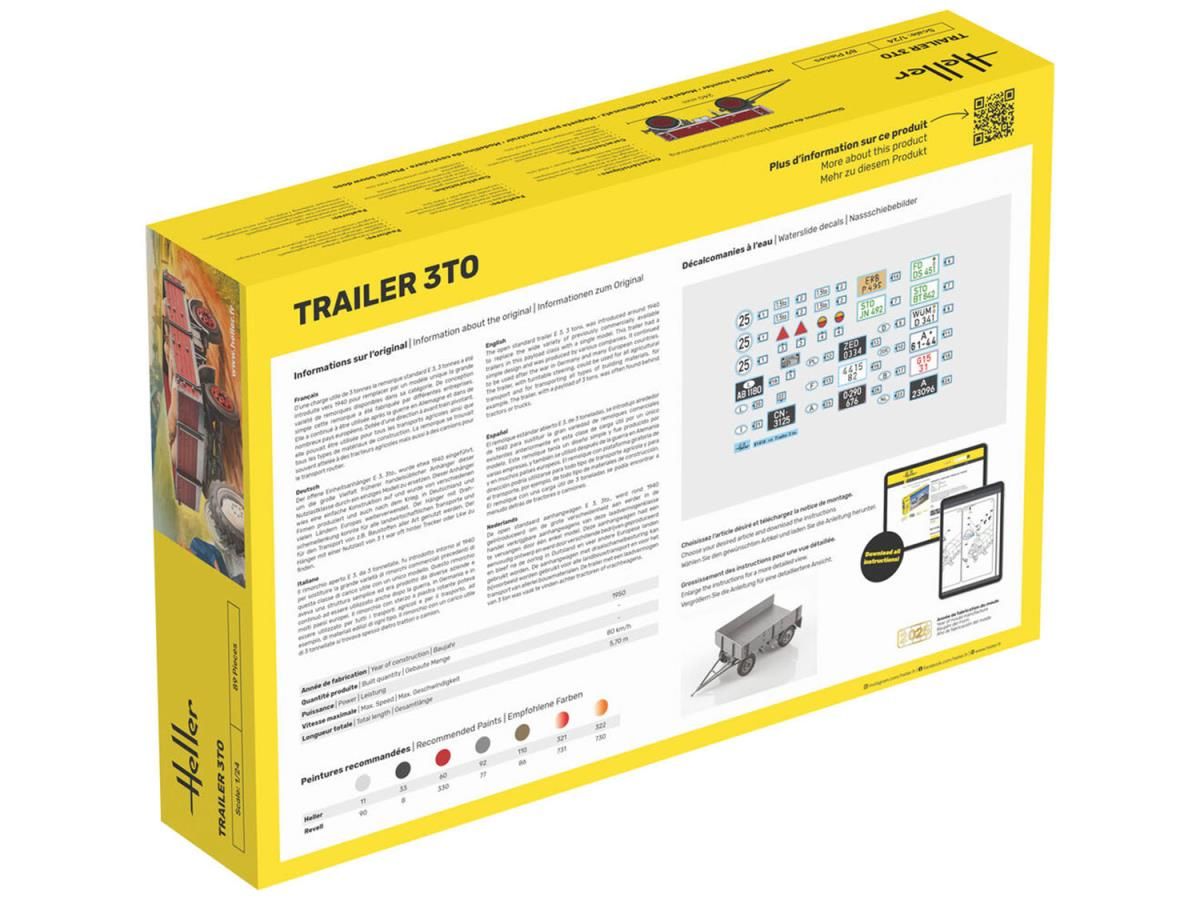 Heller 1:24 - Trailer 3To HEL81410
