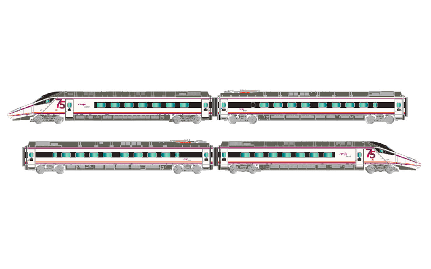 Arnold RENFE S-114 4 Car EMU 75th Anniversary VI HIN2578