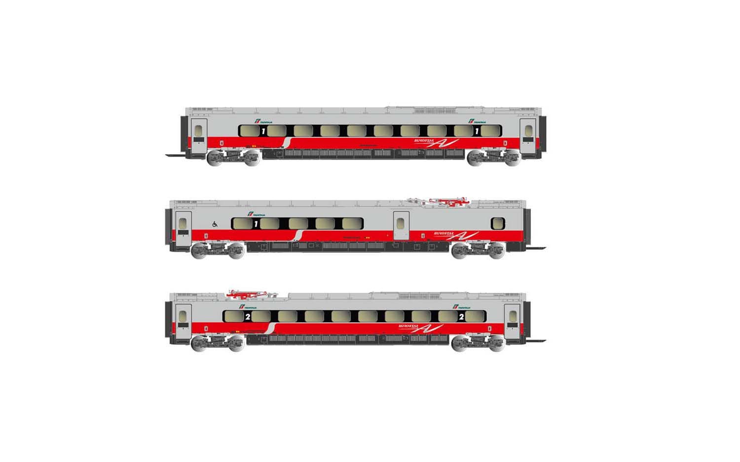 Arnold FS Trenitalia ETR610 EuroStar Coach Set (3) VI HIN3506