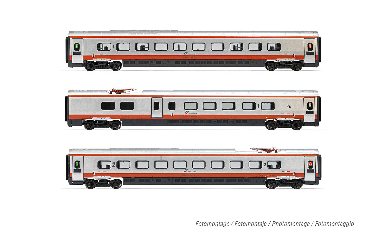 Arnold FS Trenitalia ETR610 Frecciargento ECE Coach Set (3) VI HIN3511