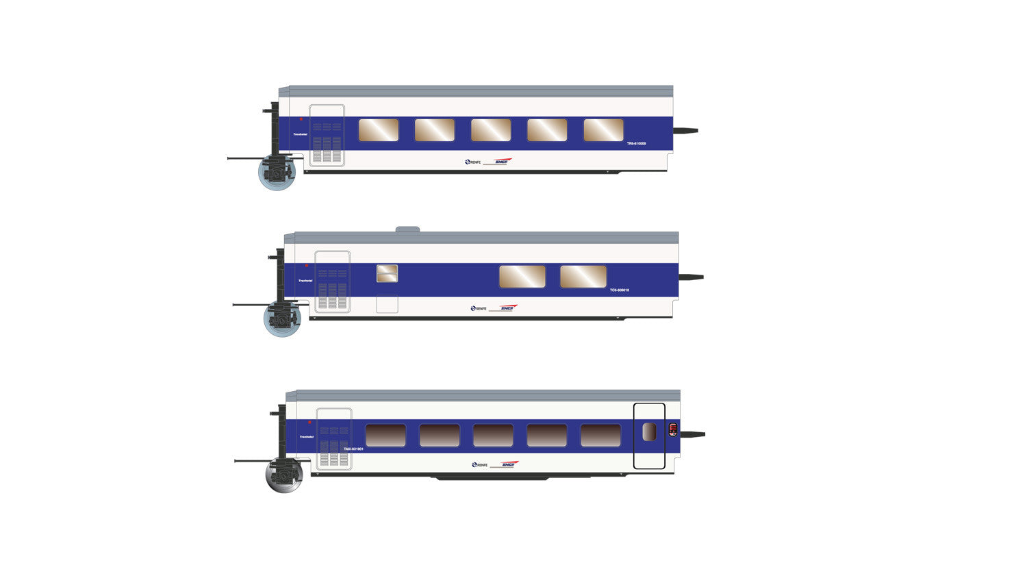 Arnold RENFE Talgo Fransisco de Goya Coach Set (3) V HIN4356