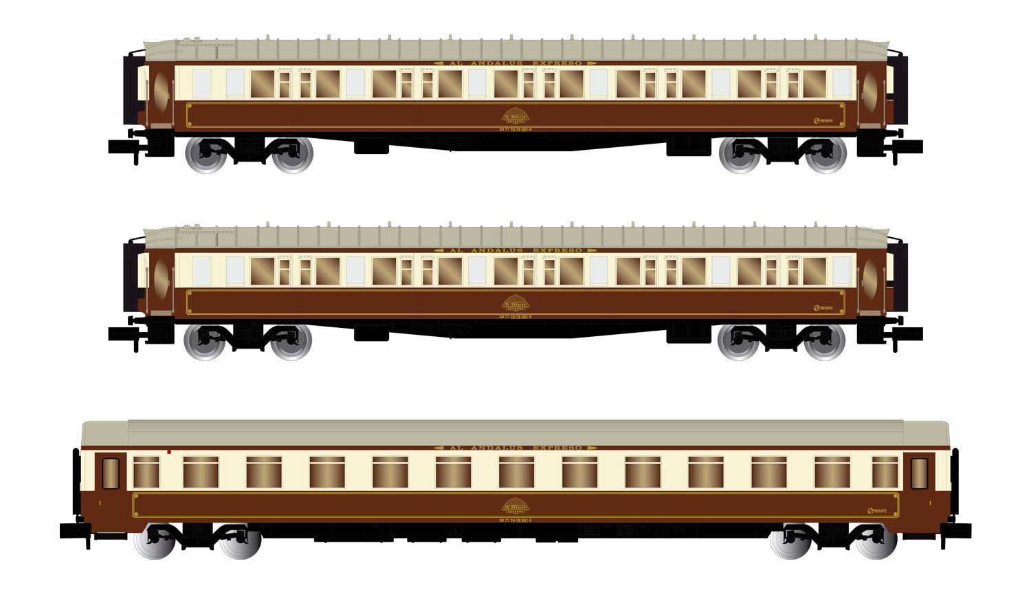Arnold RENFE Al-Andalus Coach Set 2 (3) IV HIN4397