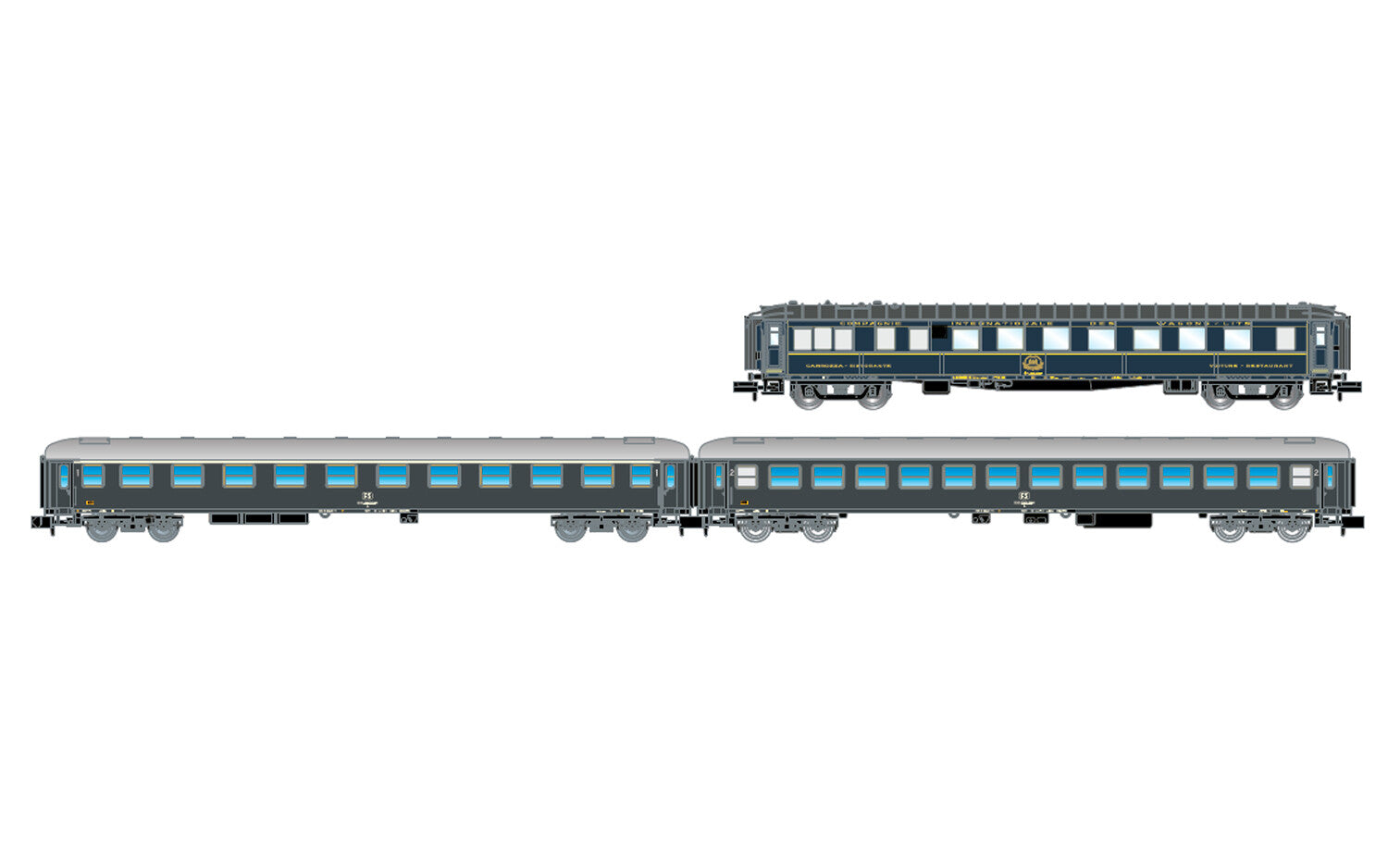 Arnold *FS/CIWL Express Coach Set (3) IV HIN4469
