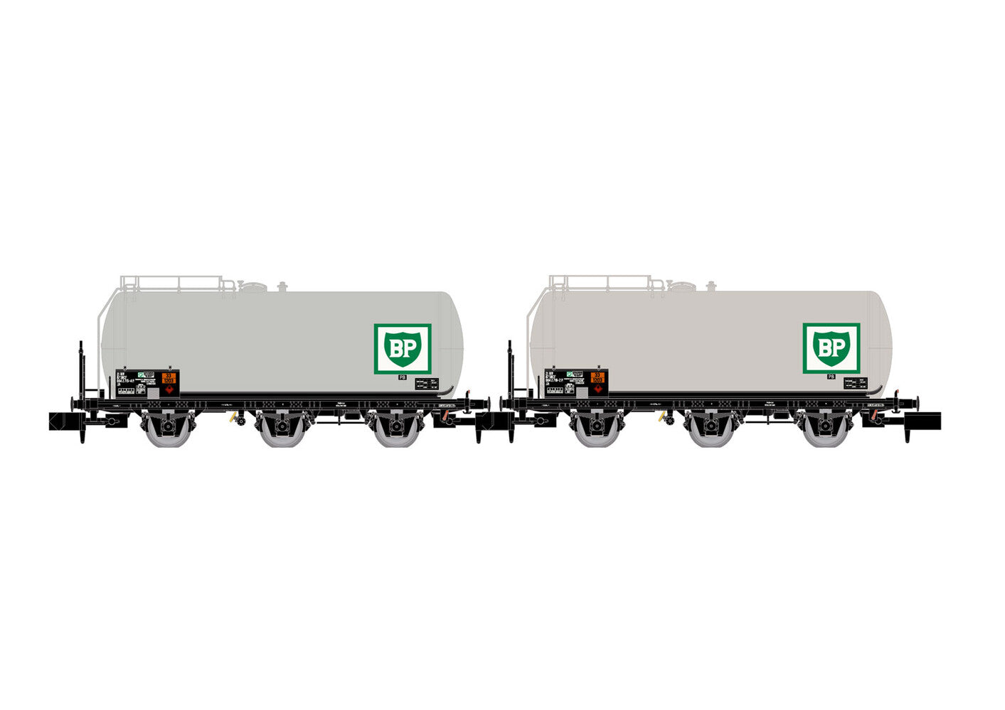 Arnold SNCF 3 Axle Tank Wagon BP Set (2) IV HIN6608