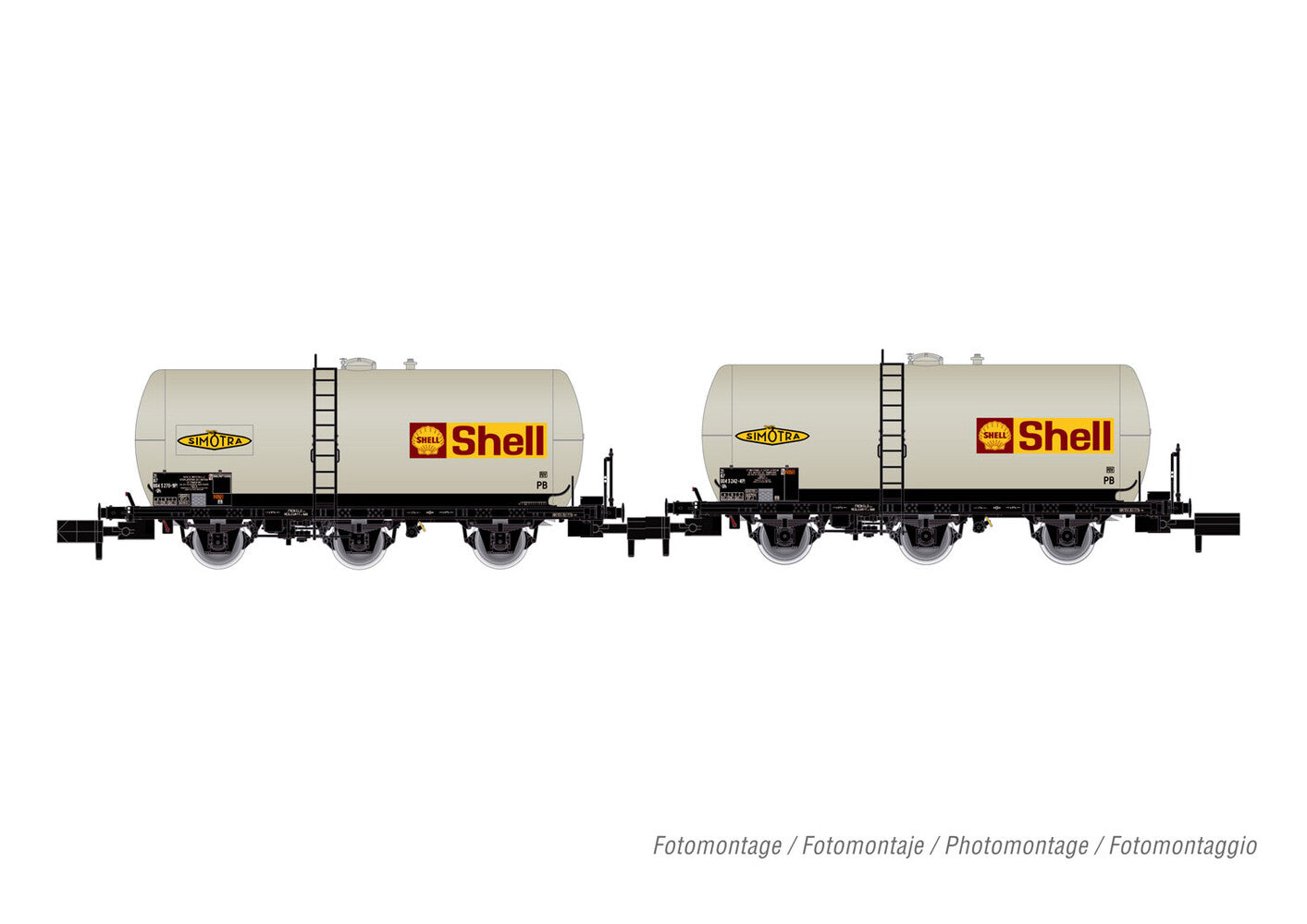 Arnold SNCF 3 Axle Tank Wagon Shell Set (2) IV HIN6609