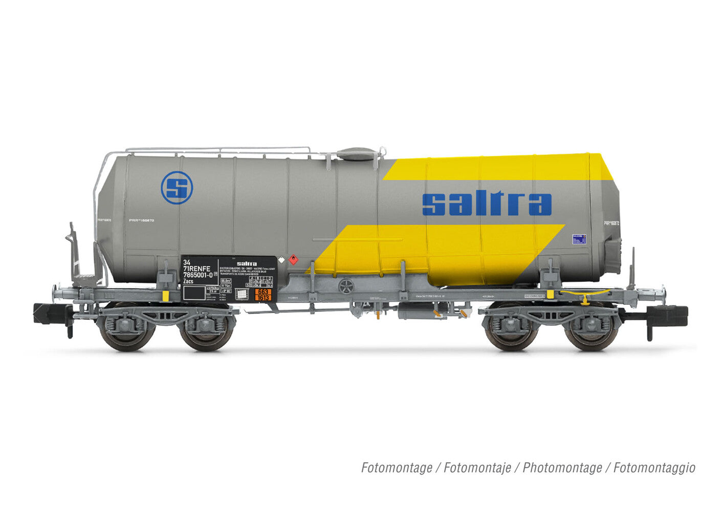 Arnold RENFE Bogie Tank Wagon Saltra Yellow/Grey IV HIN6628