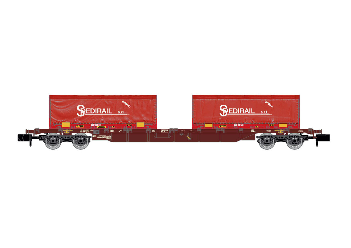 Arnold FS Sgnss Flat Wagon w/2 x22' Spedirail Containers VI HIN6654