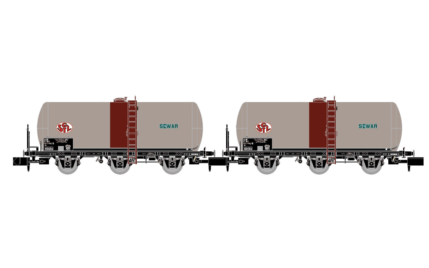 Arnold *SNCF SGTL Sewar Wine Tank Wagon Set (2) IV HIN6675