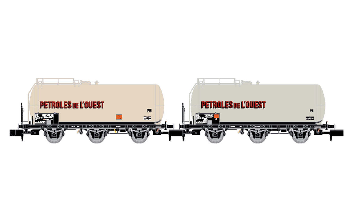 Arnold *SNCF Petroles de l'Ouest Tank Wagon Set (2) IV HIN6677