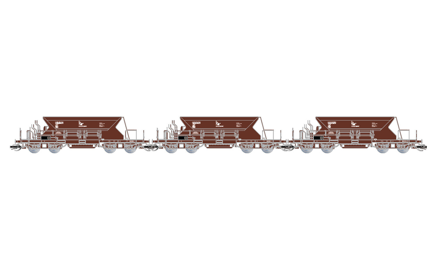 Arnold *DR Fac Self Discharge Hopper Wagon Set (3) IV HIN9747