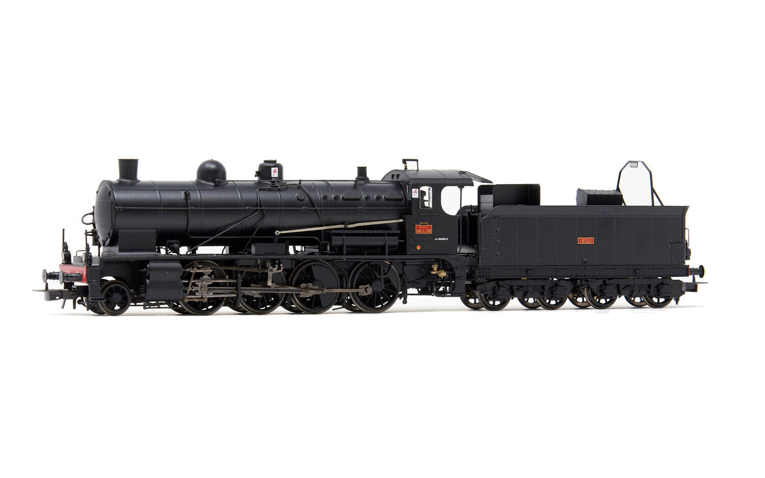 SNCF 140 C 158 tender 18 C 521 région Ouest black livery ep III