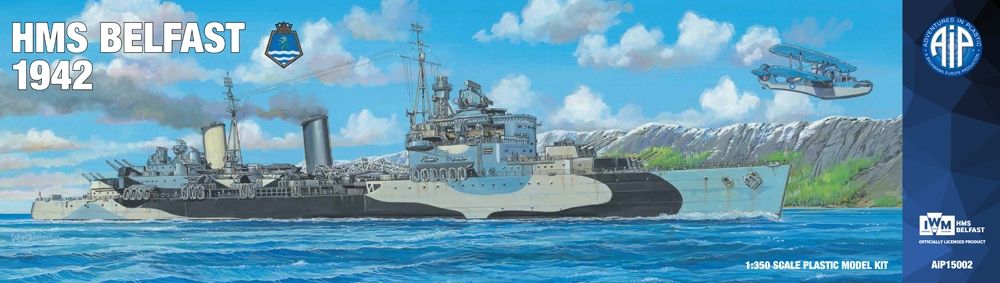 AIP HMS Belfast 1942 Royal - AIP15002 - 1/350 Scale Model