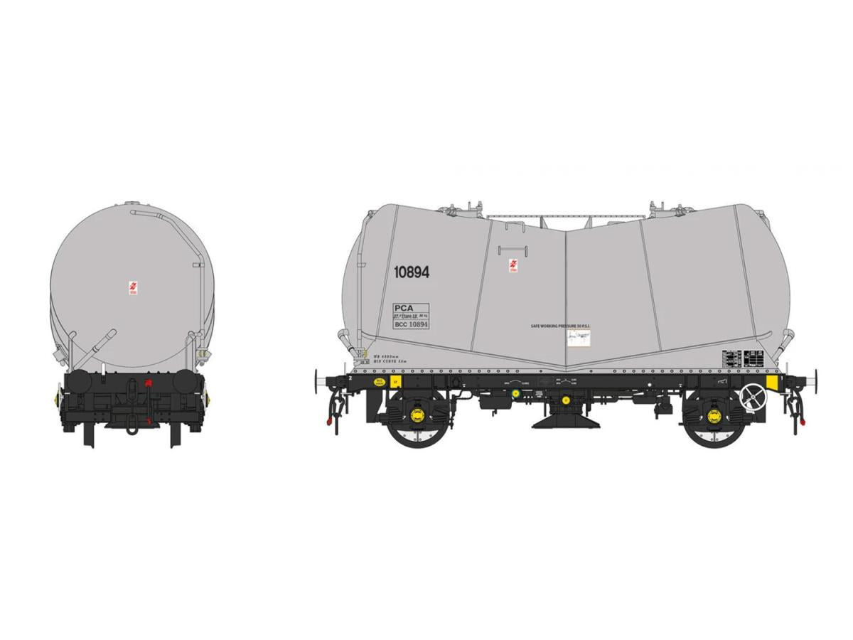 Heljan PCA Tank Wagon BCC Grey 10894 HN1061